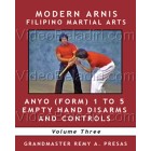 Modern Arnis Filipino Martial Arts-Anyo Form 1 to 5 Empty Hand Disarms and Controls-Remy Presas