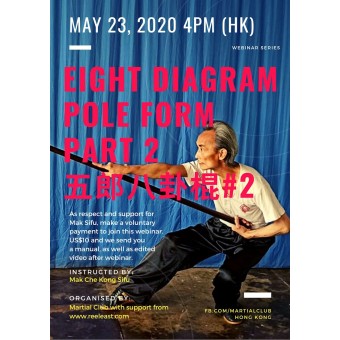 Eight Diagram Pole Part 2 Webinar Video by Mak Che Kong Sifu