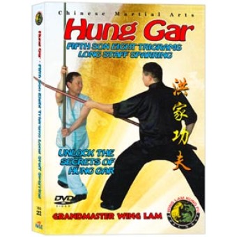 Hung Gar Fifth Son Eight Trigrams Long Staff Sparring by Sifu Kwong Wing Lam