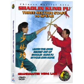Shaolin Kung Fu Three Section Staff vs. Spear by Sifu Kwong Wing Lam
